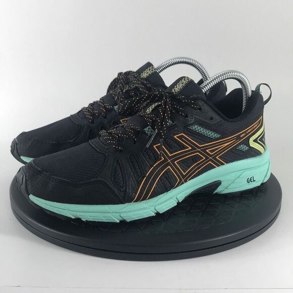 Asics Shoes - Asics Gel-Venture 7 Black/Green Athletic Running Shoes 1012A476 Women’s Size 8.5